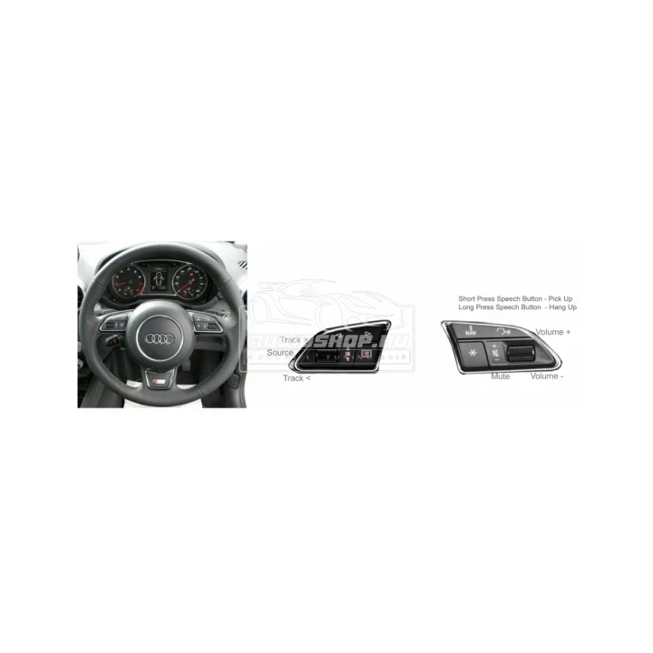 Audi A1 kormánytávvezérlő adapter quadlock 2010-