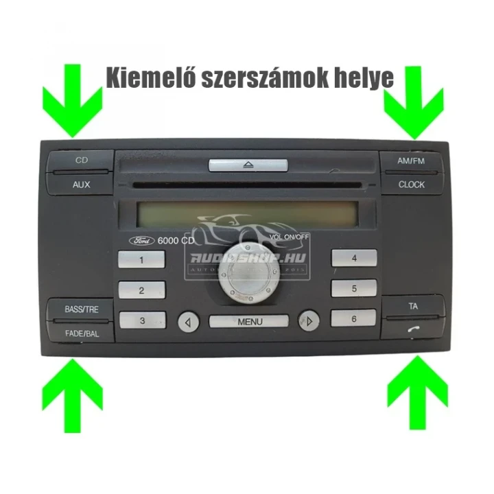 Kiemelő szerszám Ford 6000 CD rádióhoz - Ford / VW kiszedő villa