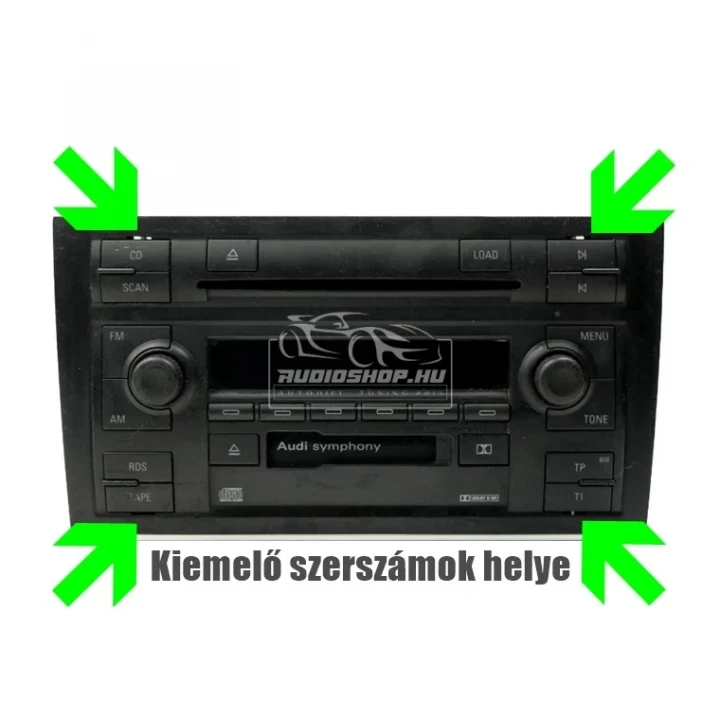 Audi Symphony ll. rádió kiemelő szerszám 