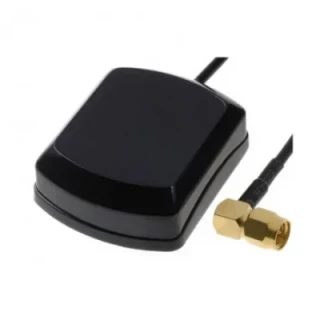 GPS antenna SMA-C dugó csatlakozóval 90°-os, univerzális beépíthetőség