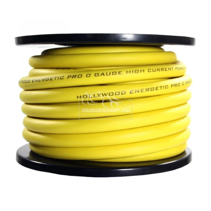 Hollywood Energetic PRO 53mm2 tápkábel, sárga