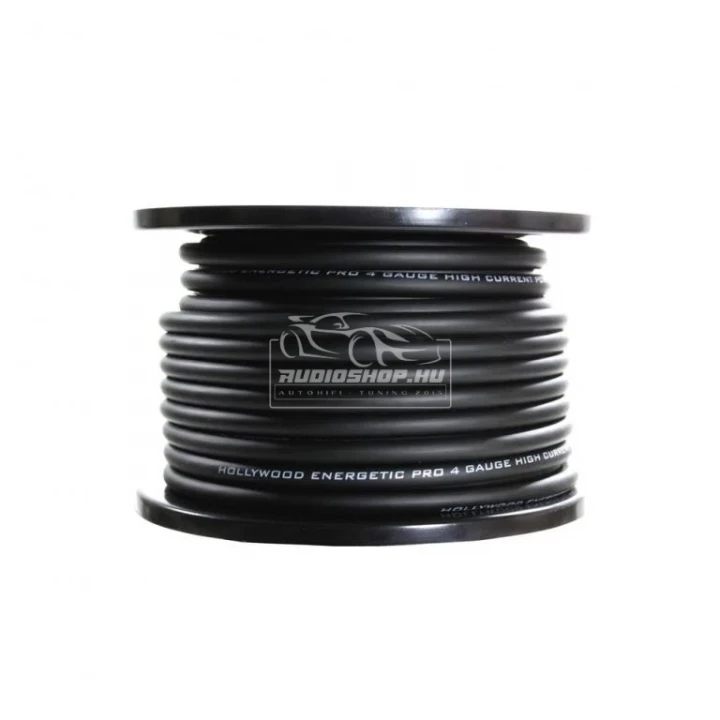 Hollywood Energetic PRO 21.4mm2 tápkábel, fekete
