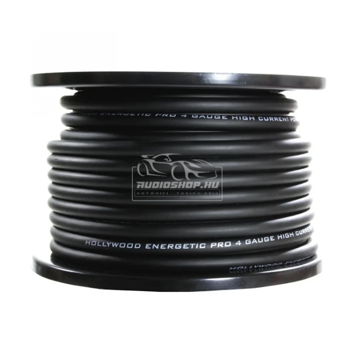 Hollywood Energetic PRO 21.4mm2 tápkábel, fekete