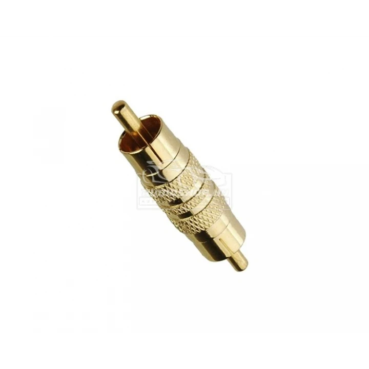 Kácsa AA-654G RCA-RCA toldó adapter, kétoldali dugó