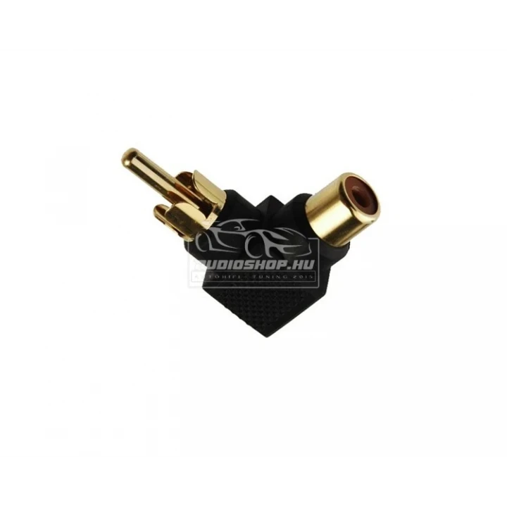 Kácsa Audio AA-656G,  RCA dugó/ RCA aljzat 90°-os könyök csatlakozással