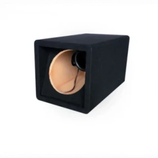 20cm-es mélysugárzóhoz MDF mélyláda, fekete kárpitozott