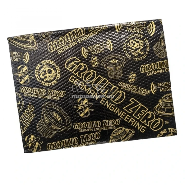 Ground Zero GZDM 3750AB-GOLD, 2,2mm alu-butyl szigetelőlap, 750 x 500 mm