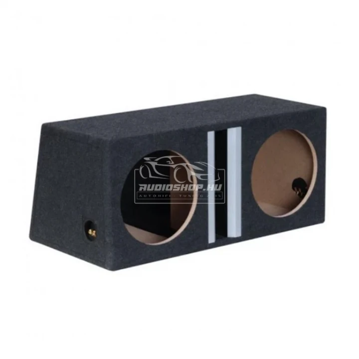 Dupla mélyláda 2db 30cm-s subwoofernek, fekete