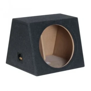 Zárt mélyláda 38cm-es mélynyomóhoz, MDF Fekete, 50 Liter