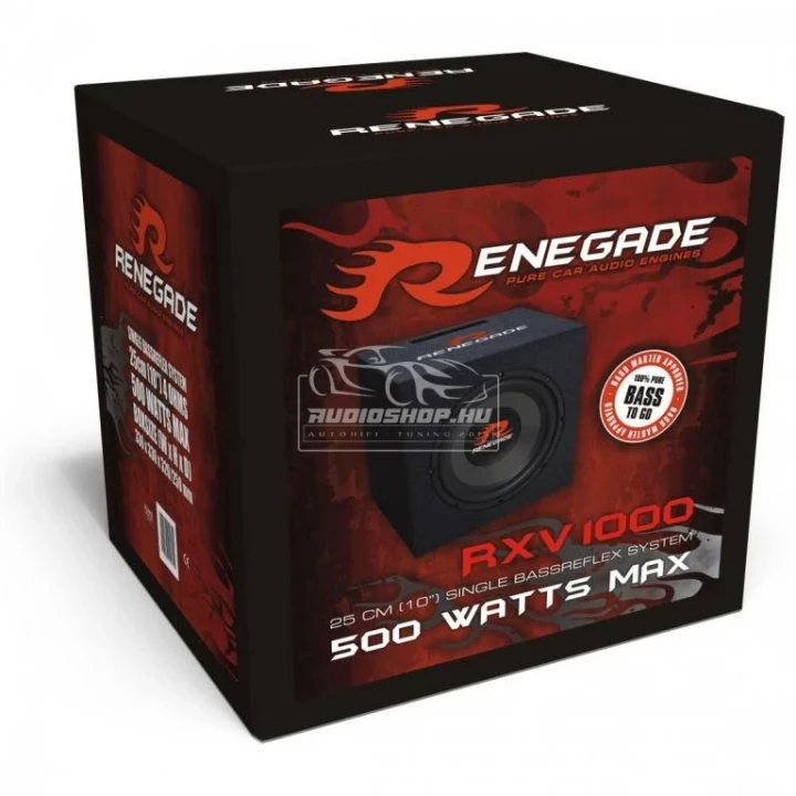 RENEGADE RXV 1000 500W/250W BASS-REFLEX MÉLYLÁDA