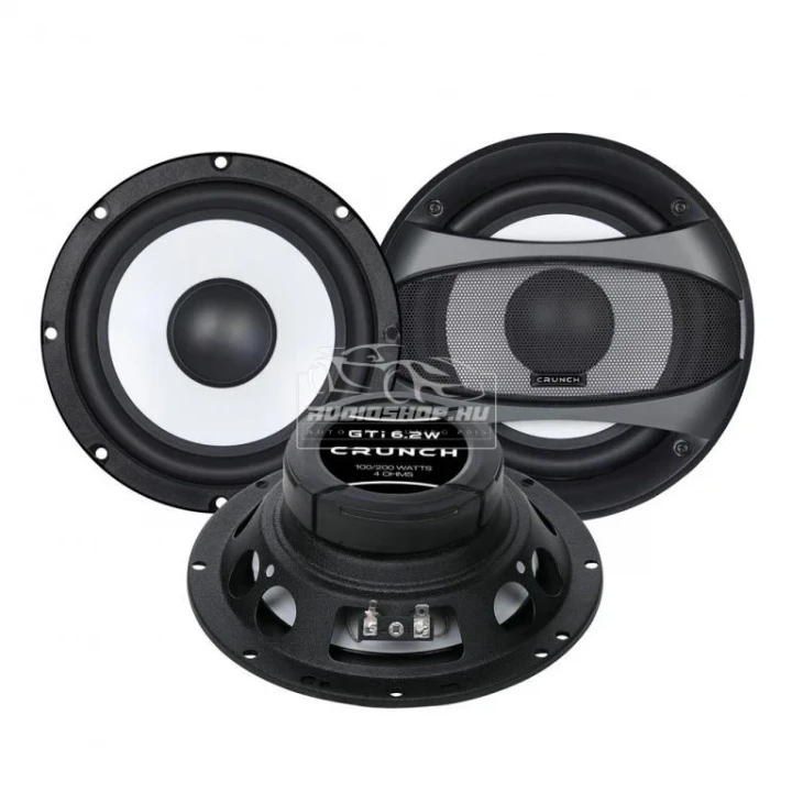 Crunch GTI 6.2W 16,5cm-es mélyközép hangszóró, 100/200W, 92dB/W/1M