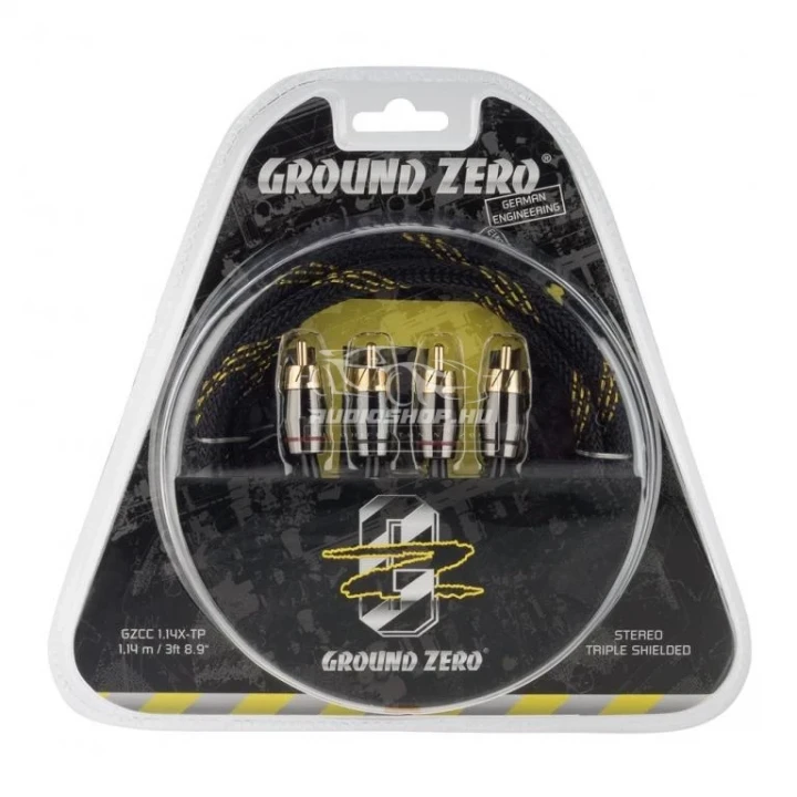 Ground Zero GZCC 1.14X-TP 1,14M audiofil RCA kábel