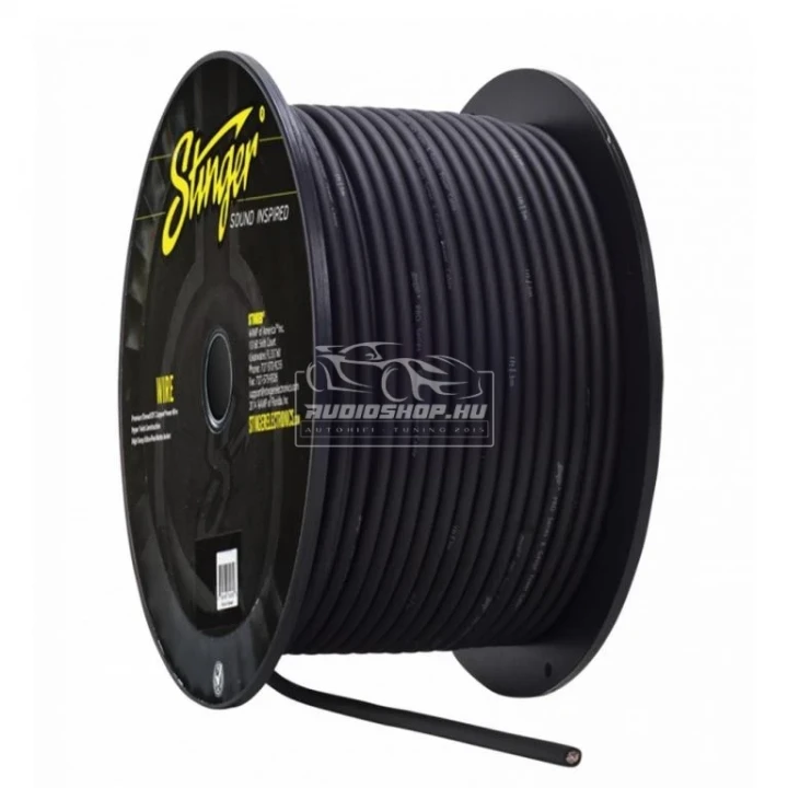 Stinger SPW18TB Fekete OFC réz tápkábel 8,36mm2