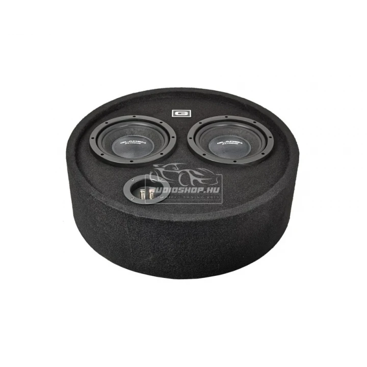 Gladen Audio RS 08 RB DUAL, kör alakú mélyláda 2 db mélysugárzóval