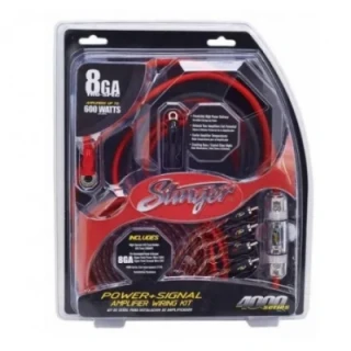 Stinger SK4681 OFC Tápkábel szett 8mm² 5,5 méter