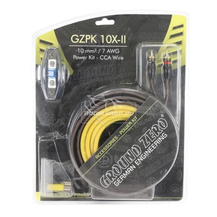 Ground Zero GZPK 10X-II Tápkábel szett 10mm² 5méter