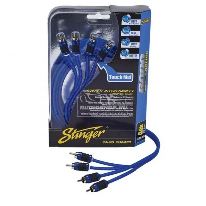 Stinger 6000 SI6417 5,2m Audiofil 4 csatornás RCA kábel