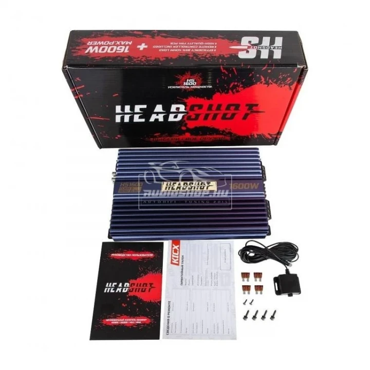 Kicx Headshot 1600 1ch monoblokk, HS1600