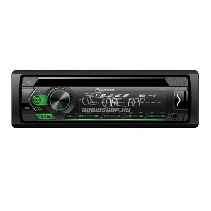 PIONEER DEH-S120UBG USB / CD autórádió, ZÖLD gomb megvilágítás