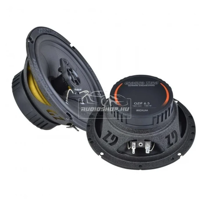 GROUND ZERO GZIF 6.5 16,5cm-es koax hangszóró, 80/120W, 91dB/W/1M