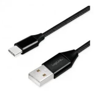 USB C USB kábel 1m, fekete