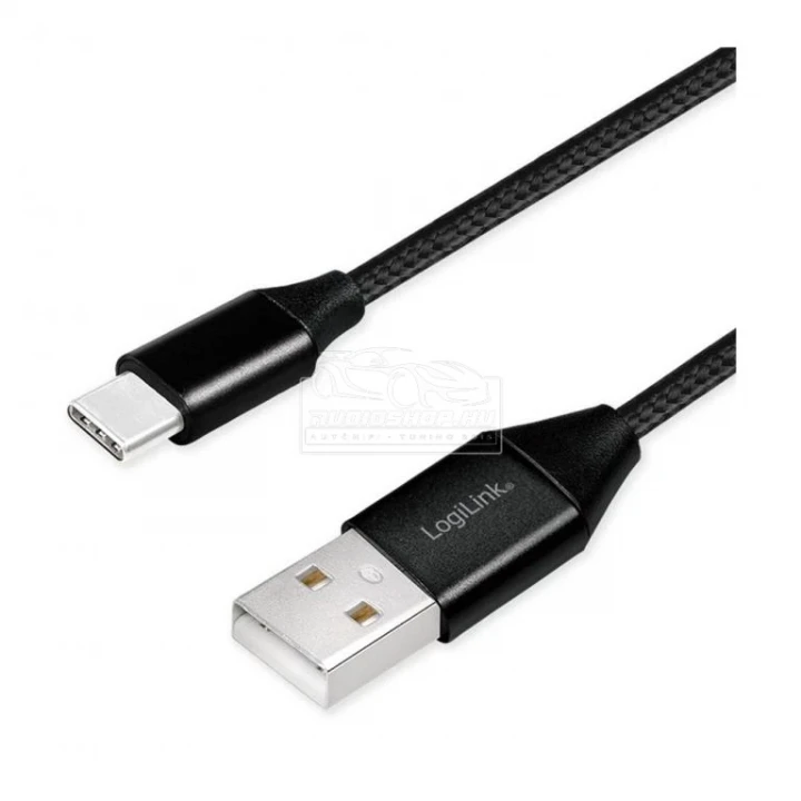 USB C USB kábel 1m, fekete