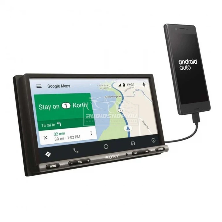 Sony XAV-AX3250 2 DIN Fejegység, Apple CarPlay, Android Auto, WebLink, Bluetooth