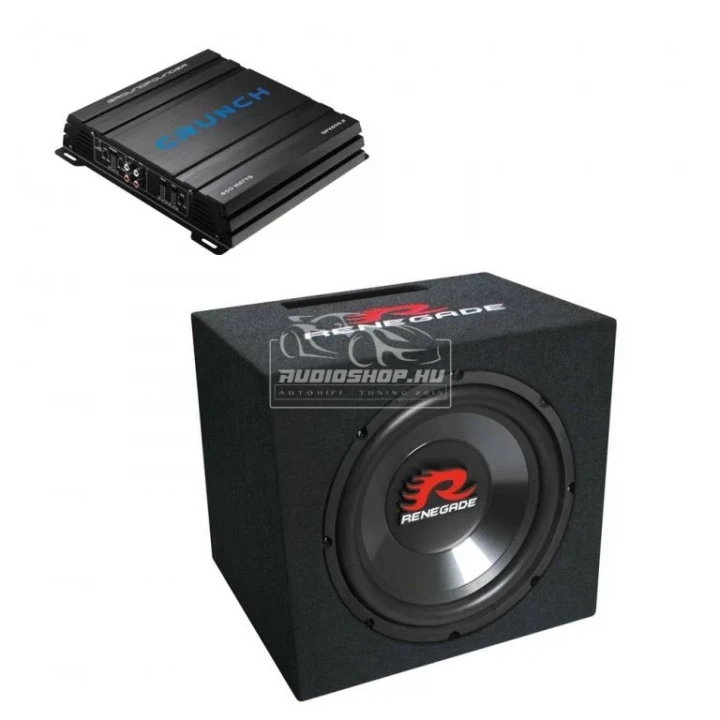 Renegade mélyláda szett 300W Crunch erősítővel