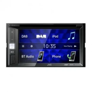 JVC KW-V255DBT 2 DIN autó-multimédia DVD lejátszó, BT, AV, 6 RCA, DSP 