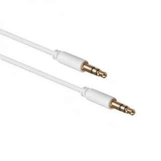 Szetero AUX 3,5mm JACK-JACK kábel 1,5méter, fehér szín
