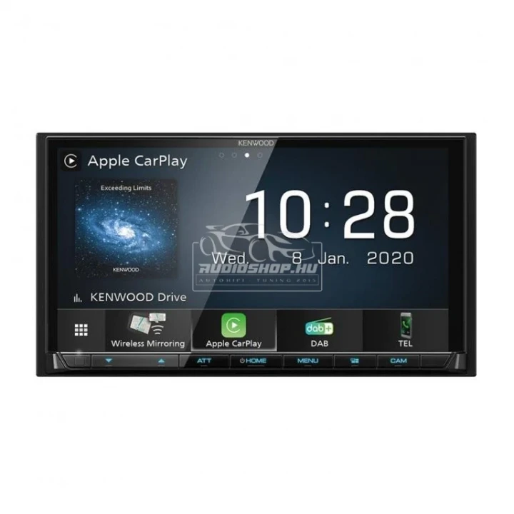 DMX 8020DABS 2DIN készülék 6RCA, Rear Kamera, USB, APple Carplay, Android Auto