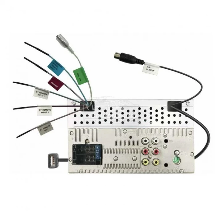 DMX 5020BTS kimenetek és bemenetek, USB, Rear kamera