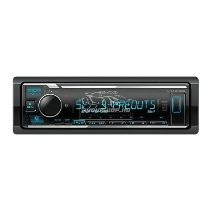 Kenwood KMM-BT358 Bluetooth Autórádió USB, 6 RCA 5Volt, Kenwood Sound Reconstruction