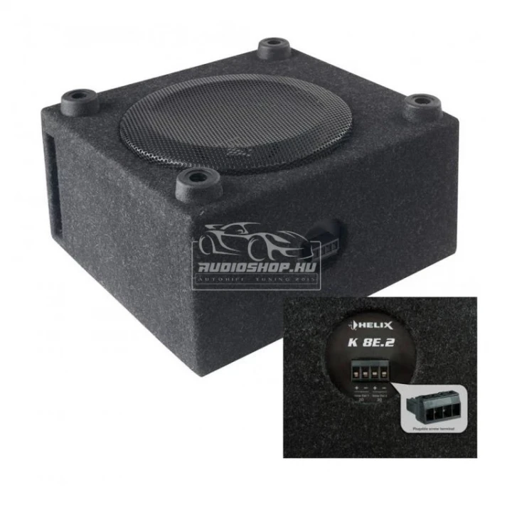 Helix K 8E.2 300W RMS kompakt kisméretű  Bass-Reflex mélyláda, gyorscsatlakozóval