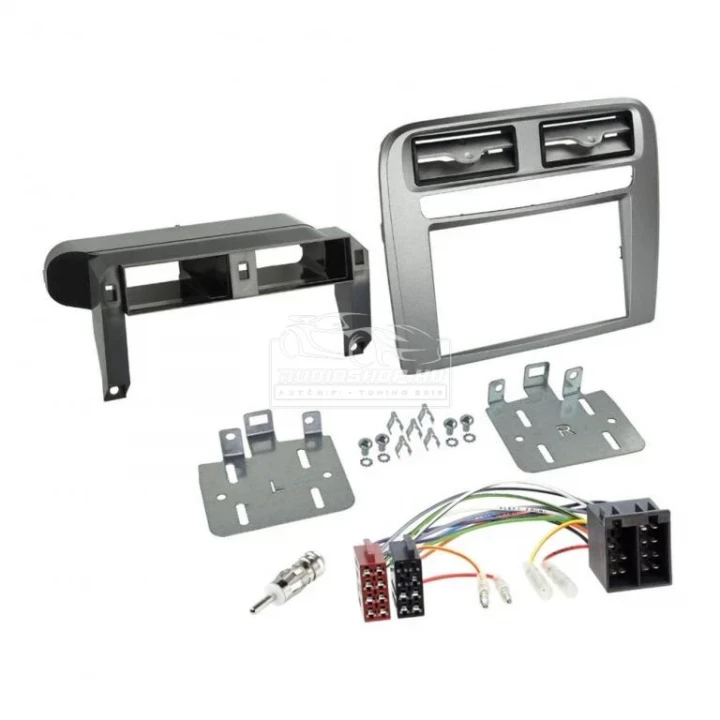 Fiat Grande Punto 2 DIN autórádió beszerelő keret ISO csatlakozóval és antenna adapterrel