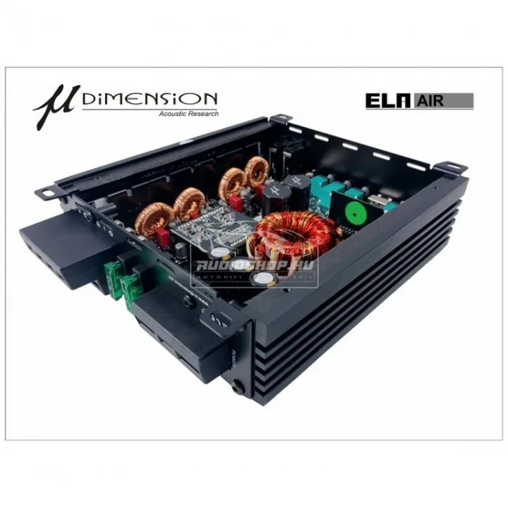 u-Dimension ELA AIR 4 csatornás autós erősítő, belső panel
