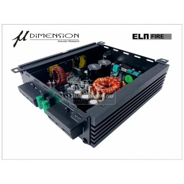u-Dimension ELA FIRE mono FRD digitális szélessávú autós erősítő, belső panel