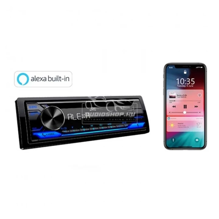 Amazon Alexa funkció JVC KD-DB922BT CD/MP3 autórádió DAB tunerrel, Bluetooth / USB / iPod / AUX-IN bemenettel