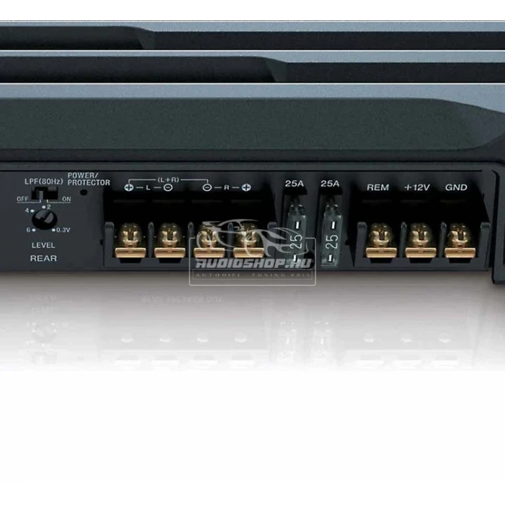 Sony XM-N1004 4 csatornás autóhifi erősítő, biztosítékok