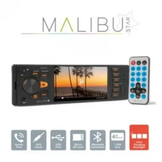 MNC Multimédiás fejegység "Malibu Star" - 1 DIN - 4 x 50 W - BT - MP3 - AUX - SD - USB