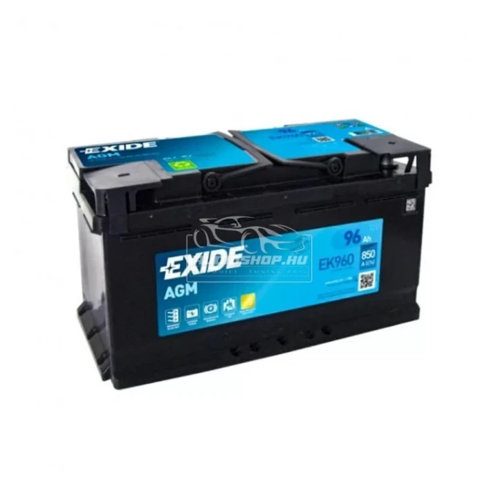 Exide start-stop 96Ah EK960 AGM akkumulátor