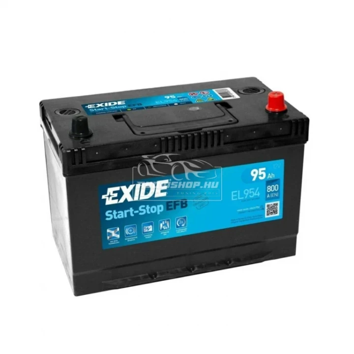 Exide 95Ah EL954 EFB Start-Stop akkumulátor 12V  800A, J+ Japán