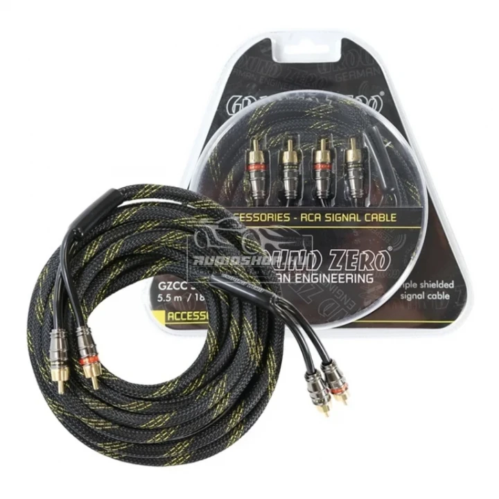 Ground Zero GZCC 5.5X-TP 5,5m audiofil RCA kábel