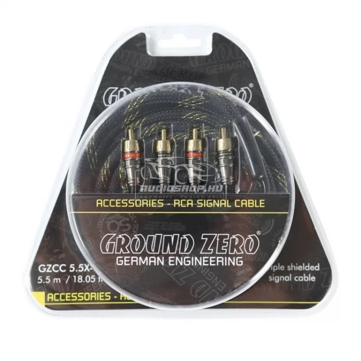 Ground Zero GZCC 5.5X-TP 5,5m audiofil RCA kábel