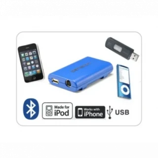 Dension Gateway Lite BT MKII iPod és USB interface Bluetooth kihangosítóval és A2DP zene lejátszással AUDI autókhoz (QuadLock)