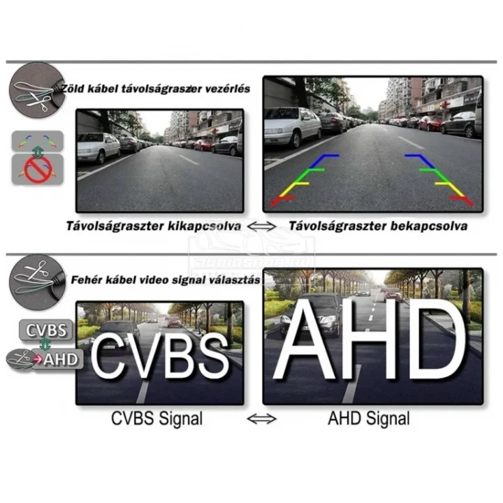 Audi, Cupra, Porsche, Seat, Volkswagen Passat, Golf Tolatókamera, HD, 170fok (668)