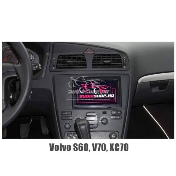 Volvo S60, V70, XC70 1, 2 DIN autórádió beszerelő keret (CT24VL05)