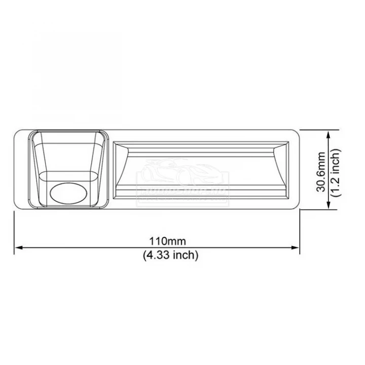 JVJ LS8005 tolatókamera, méretek