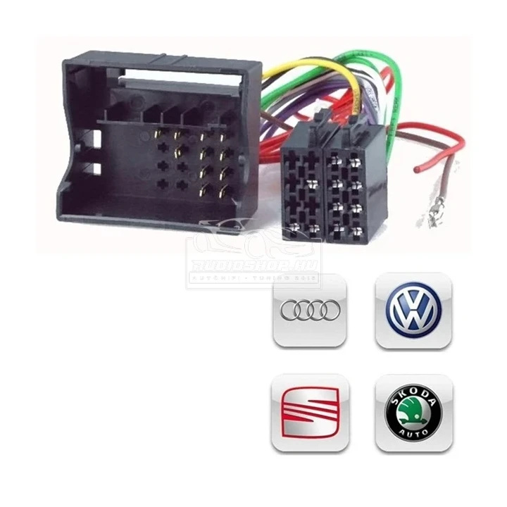 ZRS-AS-24B, Volkswagen autórádió ISO csatlakozó, Quadlock