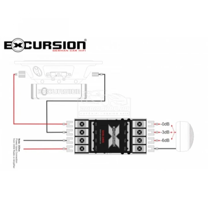 Excursion SHX 6C 16,5 cm-es hangszóró szett - bekötési rajz